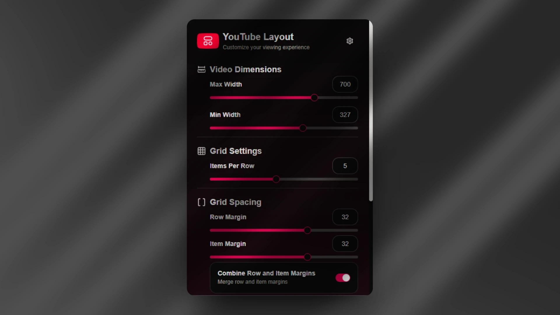 Imagen del proyecto YT Layout Customizer